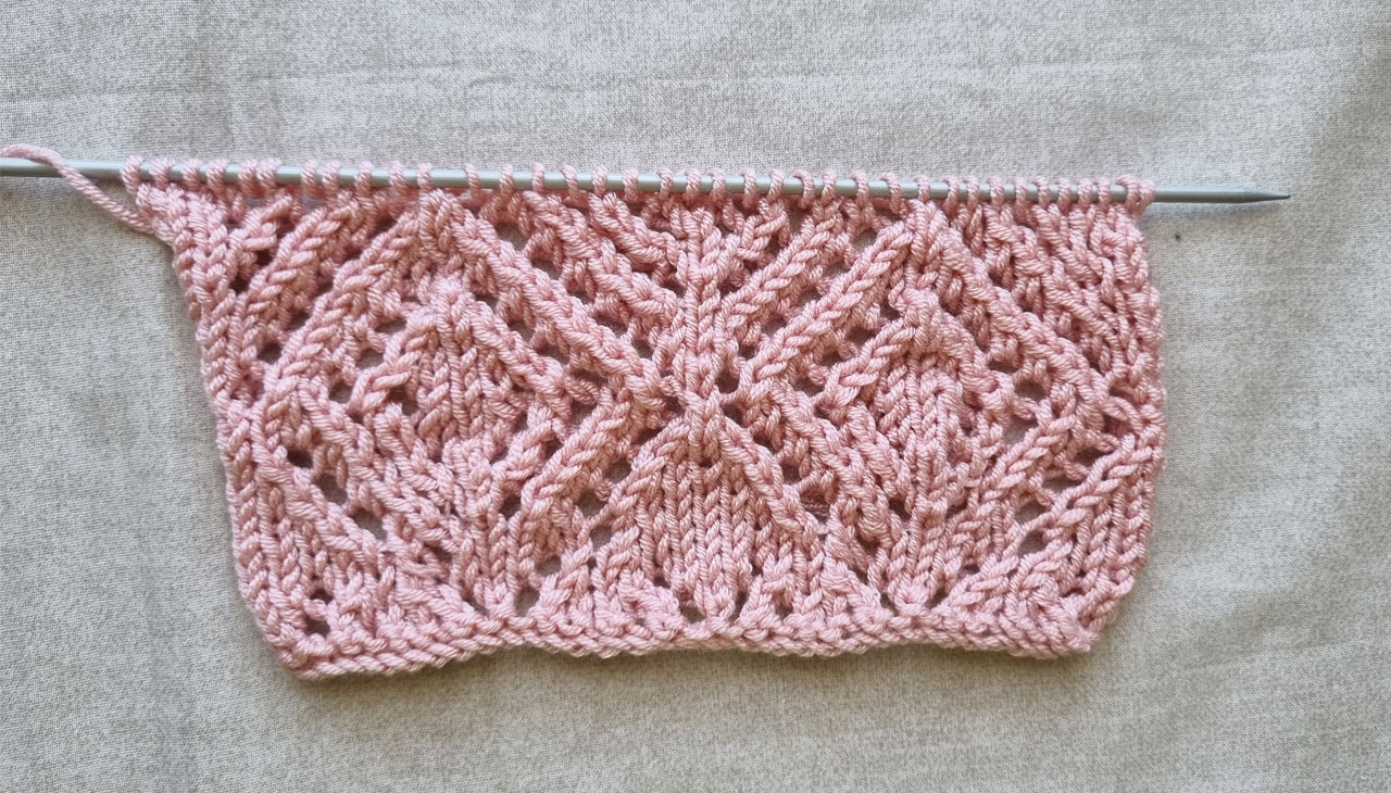 Baklava dilimleri örgü modeli